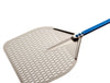 GI Metal Aluminium Rectangular Perforated Pizza Peel - Azzurra Line